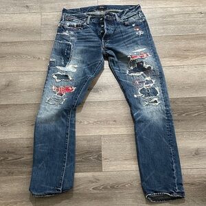 Polo Ralph Lauren Men's Slim Distressed Denim Jeans 32x34